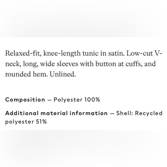 Black silky long sleeve dress - Picture 11 of 11